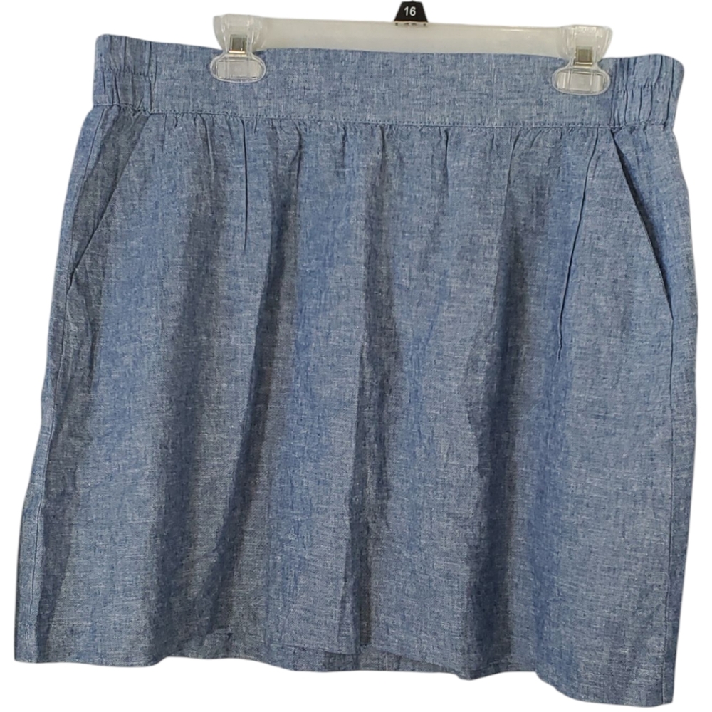Loft Outlet Light Blue Full Mini Skirt Size LP
